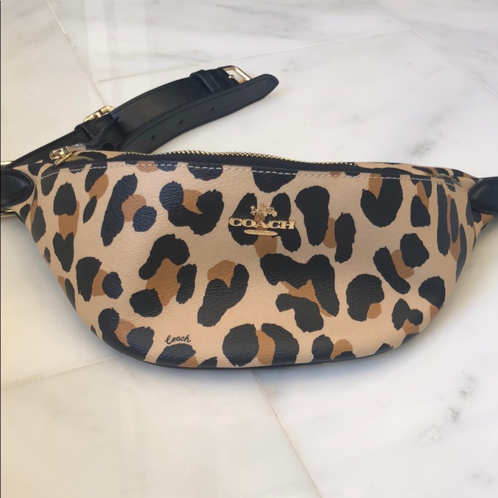 Coach Leopard Fanny Pack